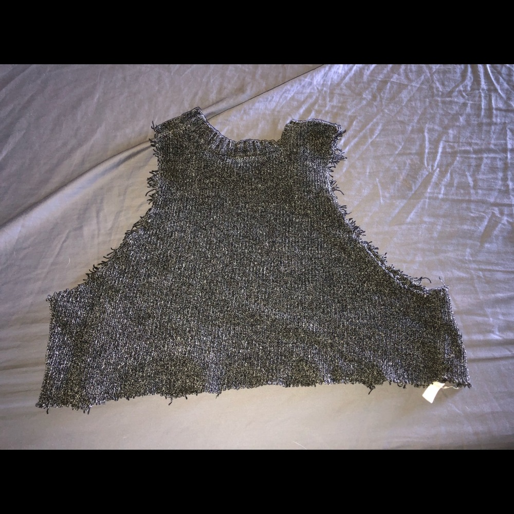 Charcoal Crop Top